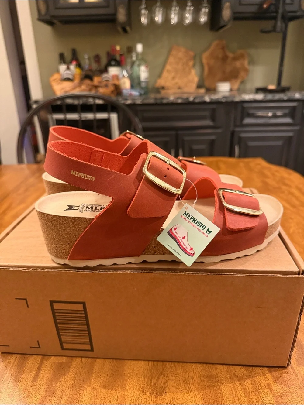 MEPHISTO women’s Violett Platform Wedge Sandal